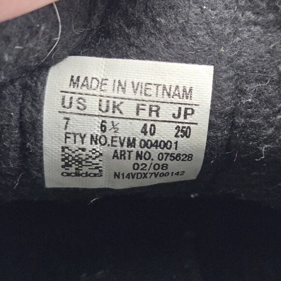 Adidas Originals Samba Mens Size 7 Black Gum 2008 Leather Sneakers Unique Stitch - Picture 11 of 11